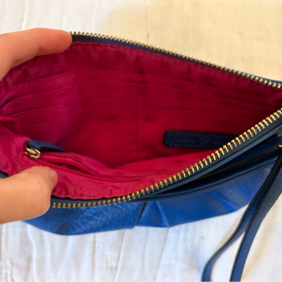 Juicy Couture Royal Blue Leather Wristlet - Picture 3 of 3